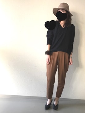 「Devinette」｜「アイテム（帽子）」を使った、haru_kaiさん（レディース・160cm）の秋コーディネート