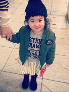 YamYさん（キッズ・90cm）の冬コーディネート