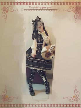 「BABY, THE STARS SHINE BRIGHT」｜「アイテム（ワンピース）」を使った、maruko🍡さん（レディース・159cm）の冬コーディネート