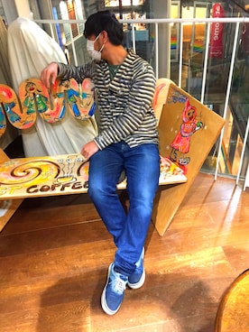 「maxsix（マックスシックス）のアイテム（ジャケット/アウター）」を使った、Mikottyさん（メンズ・170cm）の冬コーディネート