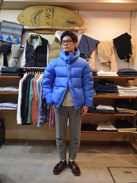 「Crescent Down Works」｜マスダさん（メンズ・170cm）の冬コーディネート