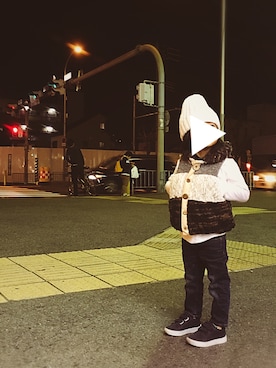 「Gemeaux（ジェモー）のアイテム」を使った、◎ map ⋈*｡ﾟさん（キッズ・100cm）の秋コーディネート