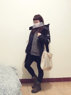 「PENFIELD USA（ペンフィールドユーエスエー）のアイテム」を使った、人可さん（レディース・151cm）の春コーディネート