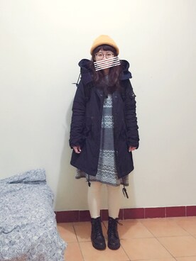 「PENFIELD USA（ペンフィールドユーエスエー）のアイテム」を使った、人可さん（レディース・151cm）の春コーディネート