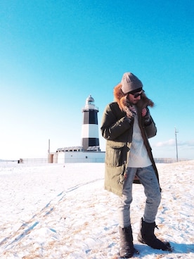 「FILSON（フィルソン）のアイテム」を使った、MiULiiR  / Tommyさん（メンズ・170cm）の冬コーディネート