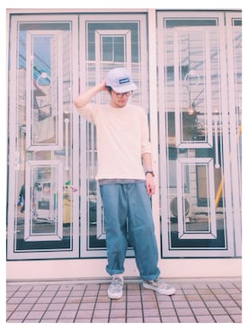 「kolor（カラー）のアイテム」を使った、MiULiiR  / Tommyさん（メンズ・170cm）の春コーディネート