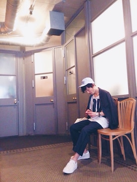 「アイテム（テーラードジャケット）」を使った、MiULiiR  / Tommyさん（メンズ・170cm・30代）の春コーディネート