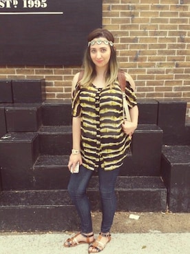 「FRANCESCA（フランチェスカ）のアイテム」を使った、Zarah Kathrynさん（レディース・165cm）の夏コーディネート