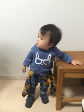 「babygap」｜「アイテム（その他トップス）」を使った、maria...さん（レディース・153cm）の秋コーディネート