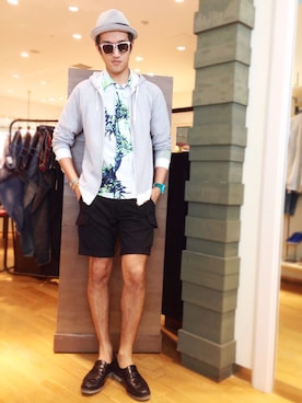 「DIESEL（ディーゼル）のアイテム（ドレスシューズ）」を使った、Di-tAさん（メンズ・183cm）の春コーディネート