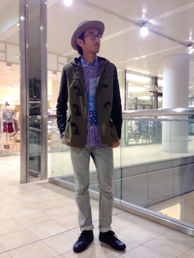 「DIESEL（ディーゼル）のアイテム（ダッフルコート）」を使った、Di-tAさん（メンズ・183cm）の秋コーディネート