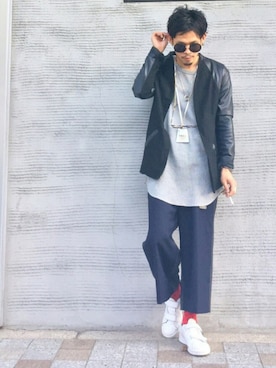 「MM6 Maison Margiela（ｴﾑｴﾑｼｯｸｽ ﾒｿﾞﾝ ﾏﾙｼﾞｪﾗ）のアイテム（財布/小物）」を使った、TogAさん（メンズ・165cm）の秋コーディネート