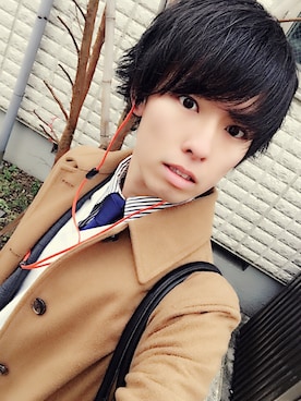 「TAKEO KIKUCHI（タケオキクチ）のアイテム（その他トップス）」を使った、shintaさん（メンズ・170cm）の冬コーディネート