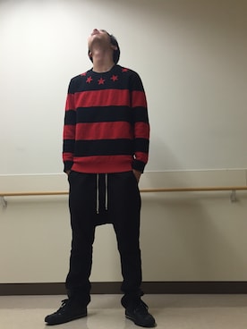 「勉強スタイル」｜いのうえ とうまさん（メンズ・180cm）の秋コーディネート
