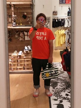 「PEARLY GATES（パーリーゲイツ）のアイテム（バッグ）」を使った、しんごさん（メンズ・158cm）の夏コーディネート