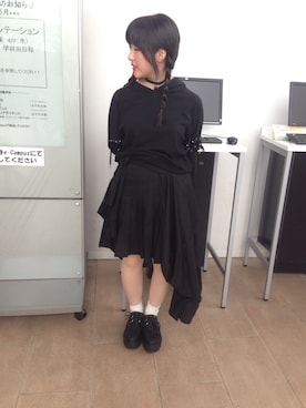 「Jeffrey Campbell（ジェフリーキャンベル）のアイテム（レッグウェア）」を使った、ミドリササキさん（レディース・152cm）の春コーディネート