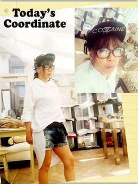 「DSQUARED2（ディースクエアード）のアイテム」を使った、miecoさん（レディース・153cm）の夏コーディネート
