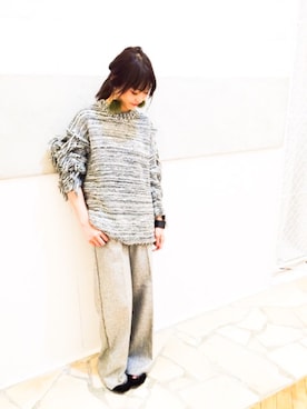 「Narcissus（ナルシス）のアイテム」を使った、Narcissus-japanさん（レディース・172cm）の秋コーディネート