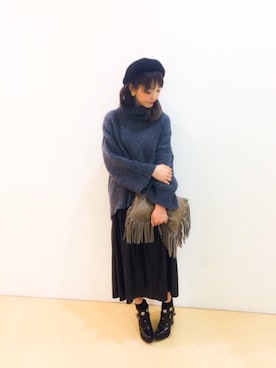 「【ACCESSORIES】（アクセサリーズ）のアイテム」を使った、Narcissus-japanさん（レディース・160cm）の冬コーディネート