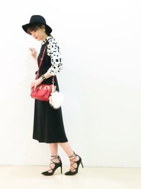 「アイテム（オールインワン・サロペット）」を使った、Narcissus-japanさん（レディース・160cm）の冬コーディネート