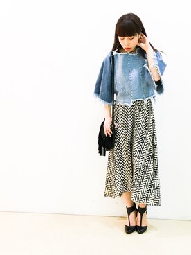 「アイテム（チョーカー）」を使った、Narcissus-japanさん（レディース・160cm）の春コーディネート