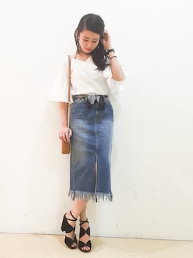 「Narcissus（ナルシス）のアイテム」を使った、Narcissus-japanさん（レディース・160cm）の夏コーディネート