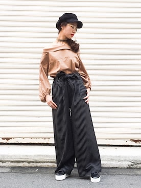 「Narcissus（ナルシス）のアイテム」を使った、Narcissus-japanさん（レディース・160cm）の秋コーディネート