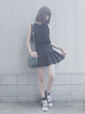 「Americanapparel」｜MITSUKIさん（レディース・160cm）の夏コーディネート