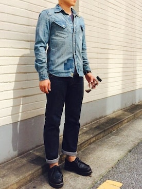 「FULLCOUNT（フルカウント）のアイテム（その他）」を使った、modeman_krさん（メンズ・166cm）の夏コーディネート