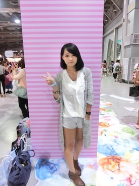 「CLASSIC（クラシック）のアイテム（ピーコート）」を使った、YaoYaoさん（レディース・162cm）の秋コーディネート