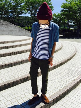 UNEさん（メンズ・173cm）の夏コーディネート