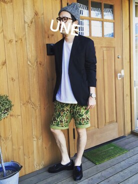UNEさん(メンズ・173cm)の春コーディネート