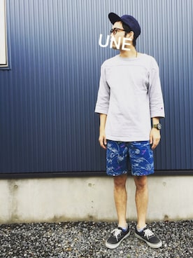 UNEさん(メンズ・173cm)の夏コーディネート