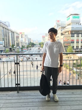 「CONVERSE（コンバース）のCONVERSE コンバース ジャック パーセル / JACK PURCEL（スニーカー）」を使った、y.kurataさん（メンズ・170cm）の夏コーディネート