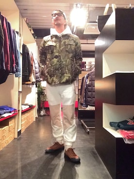 「HUF」｜「アイテム（ナイロンジャケット）」を使った、independence_fukuiさん（メンズ・184cm）の秋コーディネート