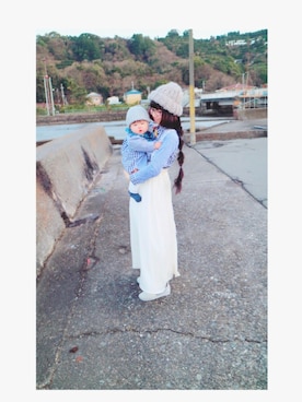 「Capelli（カペリ）のアイテム」を使った、memimemimiさん（キッズ・70cm）の冬コーディネート