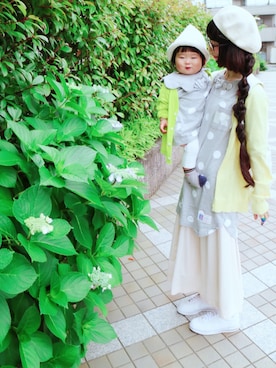memimemimiさん（キッズ・70cm）の春コーディネート