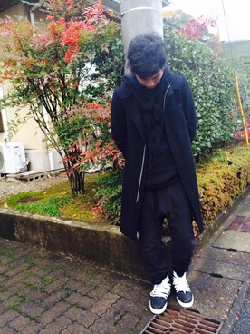 「KRIS VAN ASSCHE（クリスヴァンアッシュ）のアイテム（ジャケット/アウター）」を使った、前田将崇さん（メンズ・178cm）の秋コーディネート