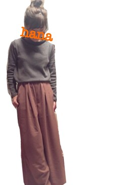 hanaさん（レディース・162cm）の冬コーディネート
