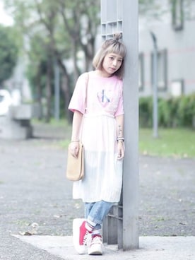 「Daniel Wellington」｜Kiki Linさん（レディース・155cm）の春コーディネート