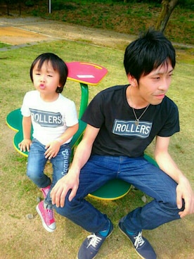「ROLLERS（ローラーズ）のアイテム」を使った、-粋-さん（キッズ・100cm）の夏コーディネート