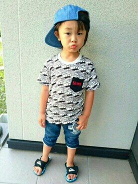 -粋-さん(キッズ・100cm)の夏コーディネート