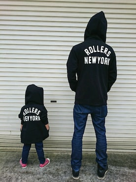 「ROLLERS（ローラーズ）のアイテム」を使った、-粋-さん（キッズ・100cm）の秋コーディネート