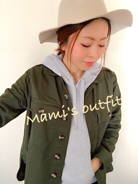 「ハットコーデ」｜mamieさん（レディース・165cm）の春コーディネート