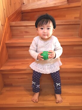 hmyさん（キッズ・70cm）の春コーディネート