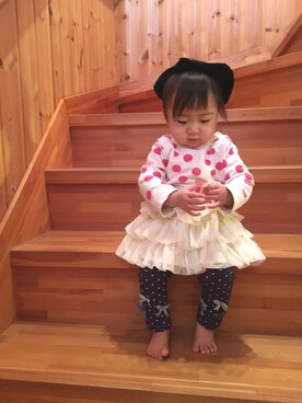 hmyさん（キッズ・70cm）の春コーディネート