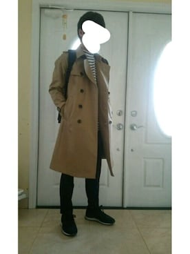 「フレンチカジュアル」｜「アイテム（トレンチコート）」を使った、kaoruさん（メンズ・168cm）の春コーディネート