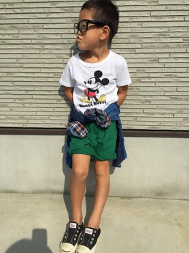 「#ミッキー」｜souさん（キッズ・110cm）の秋コーディネート