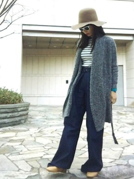 「U.（ユードット）のアイテム」を使った、ワニコさん（レディース・162cm）の春コーディネート