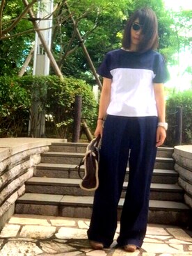 「Import & Select（インポートアンドセレクト）のアイテム（バッグ）」を使った、ワニコさん（レディース・162cm）の秋コーディネート